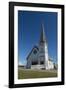 Alaska, Nome. Downtown Nome, Anvil City Square and Old St. Joseph's Hall-Cindy Miller Hopkins-Framed Photographic Print