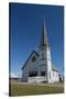 Alaska, Nome. Downtown Nome, Anvil City Square and Old St. Joseph's Hall-Cindy Miller Hopkins-Stretched Canvas