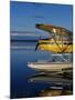 Alaska, Nondalton, Cessna Floatplane Parked on Still Waters of Six Mile Lake, Valhalla Lodge, USA-John Warburton-lee-Mounted Photographic Print