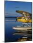 Alaska, Nondalton, Cessna Floatplane Parked on Still Waters of Six Mile Lake, Valhalla Lodge, USA-John Warburton-lee-Mounted Photographic Print