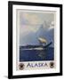 Alaska - Northern Pacific Railway Travel Poster-Sidney Laurence-Framed Giclee Print