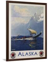 Alaska - Northern Pacific Railway Travel Poster-Sidney Laurence-Framed Giclee Print