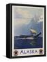 Alaska - Northern Pacific Railway Travel Poster-Sidney Laurence-Framed Stretched Canvas