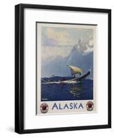 Alaska - Northern Pacific Railway Travel Poster-Sidney Laurence-Framed Giclee Print