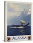 Alaska - Northern Pacific Railway Travel Poster-Sidney Laurence-Stretched Canvas