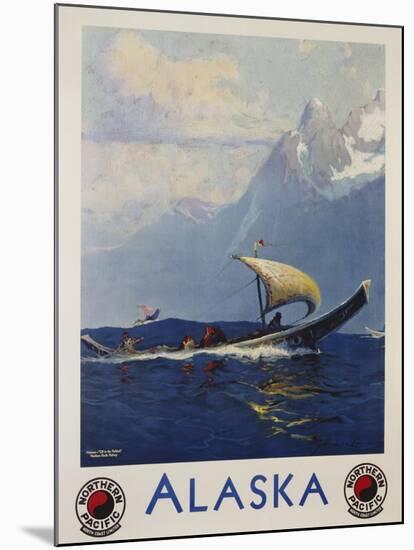 Alaska - Northern Pacific Railway Travel Poster-Sidney Laurence-Mounted Giclee Print