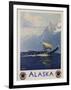 Alaska - Northern Pacific Railway Travel Poster-Sidney Laurence-Framed Giclee Print