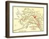 Alaska - Panoramic Map-Lantern Press-Framed Art Print