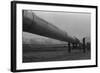 Alaska Pipeline at its Highest Elevation Near Atigun Pass, in Brooks Range, 1977-null-Framed Photo