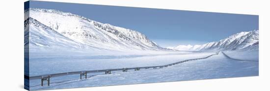 Alaska Pipeline Brooks Range AK-null-Stretched Canvas