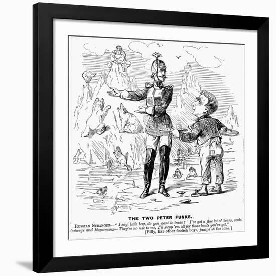 Alaska Purchase Cartoon-null-Framed Giclee Print