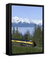 Alaska Railroad Near Girdwood, Alaska, United States of America, North America-null-Framed Stretched Canvas