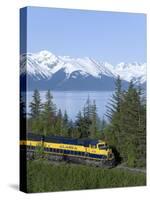 Alaska Railroad Near Girdwood, Alaska, United States of America, North America-null-Stretched Canvas