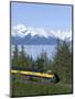 Alaska Railroad Near Girdwood, Alaska, United States of America, North America-null-Mounted Premium Photographic Print