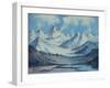 Alaska Range From Richardson Highway-Anna P. Gellenbeck-Framed Giclee Print