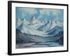 Alaska Range From Richardson Highway-Anna P. Gellenbeck-Framed Giclee Print