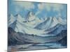 Alaska Range From Richardson Highway-Anna P. Gellenbeck-Mounted Giclee Print