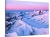 Alaska Range with Alpen Glow, Denali National Park, Alaska, USA-Dee Ann Pederson-Stretched Canvas