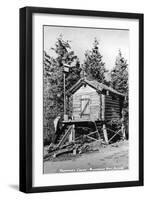 Alaska - Richardson Hwy; A Trapper's Cache-Lantern Press-Framed Art Print