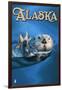 Alaska - Sea Otter-Lantern Press-Framed Art Print