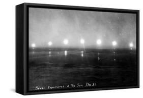 Alaska - Seven Exposures of the Sun-Lantern Press-Framed Stretched Canvas