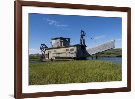 Alaska, Seward Peninsula, Nome. Swanberg Dredge, Gold Dredge-Cindy Miller Hopkins-Framed Premium Photographic Print