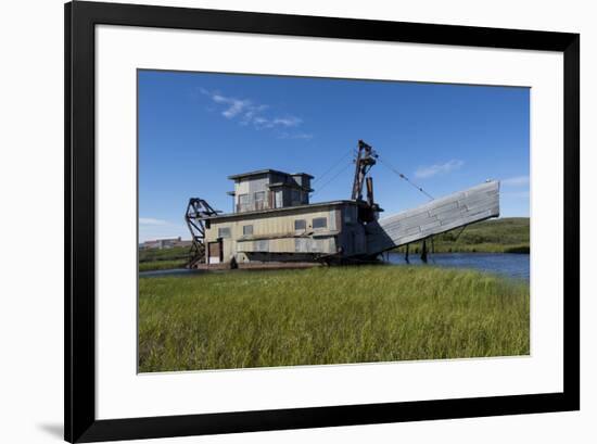 Alaska, Seward Peninsula, Nome. Swanberg Dredge, Gold Dredge-Cindy Miller Hopkins-Framed Premium Photographic Print