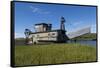 Alaska, Seward Peninsula, Nome. Swanberg Dredge, Gold Dredge-Cindy Miller Hopkins-Framed Stretched Canvas