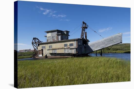 Alaska, Seward Peninsula, Nome. Swanberg Dredge, Gold Dredge-Cindy Miller Hopkins-Stretched Canvas