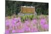 Alaska. Sign at Kenai Peninsula Entrance-Jaynes Gallery-Mounted Photographic Print