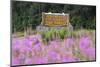 Alaska. Sign at Kenai Peninsula Entrance-Jaynes Gallery-Mounted Photographic Print