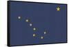 Alaska State Flag-Lantern Press-Framed Stretched Canvas