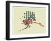 Alaska State Map-Lanre Adefioye-Framed Giclee Print