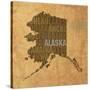 Alaska State Words-David Bowman-Stretched Canvas