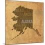 Alaska State Words-David Bowman-Mounted Giclee Print