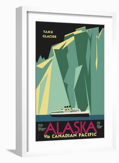 Alaska Taku Glacier-null-Framed Giclee Print