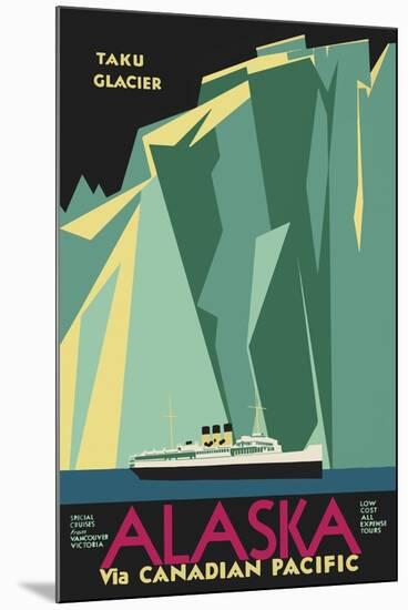 Alaska Taku Glacier-null-Mounted Giclee Print