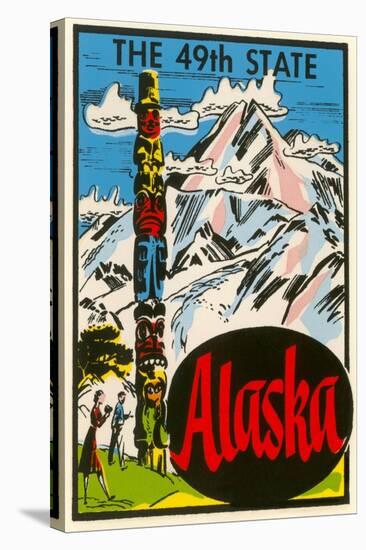 Alaska, Totem Pole-null-Stretched Canvas