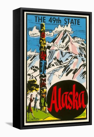 Alaska, Totem Pole-null-Framed Stretched Canvas
