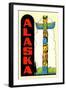 Alaska, Totem Pole-null-Framed Art Print