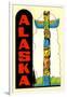 Alaska, Totem Pole-null-Framed Art Print