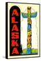 Alaska, Totem Pole-null-Framed Stretched Canvas