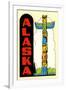 Alaska, Totem Pole-null-Framed Art Print