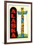 Alaska, Totem Pole-null-Framed Art Print