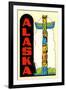 Alaska, Totem Pole-null-Framed Art Print