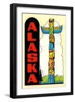 Alaska, Totem Pole-null-Framed Art Print