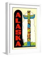 Alaska, Totem Pole-null-Framed Art Print