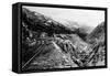 Alaska - View of Dead Horse Gulch along White Pass and Yukon Route-Lantern Press-Framed Stretched Canvas