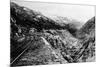 Alaska - View of Dead Horse Gulch along White Pass and Yukon Route-Lantern Press-Mounted Premium Giclee Print