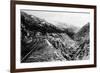 Alaska - View of Dead Horse Gulch along White Pass and Yukon Route-Lantern Press-Framed Art Print